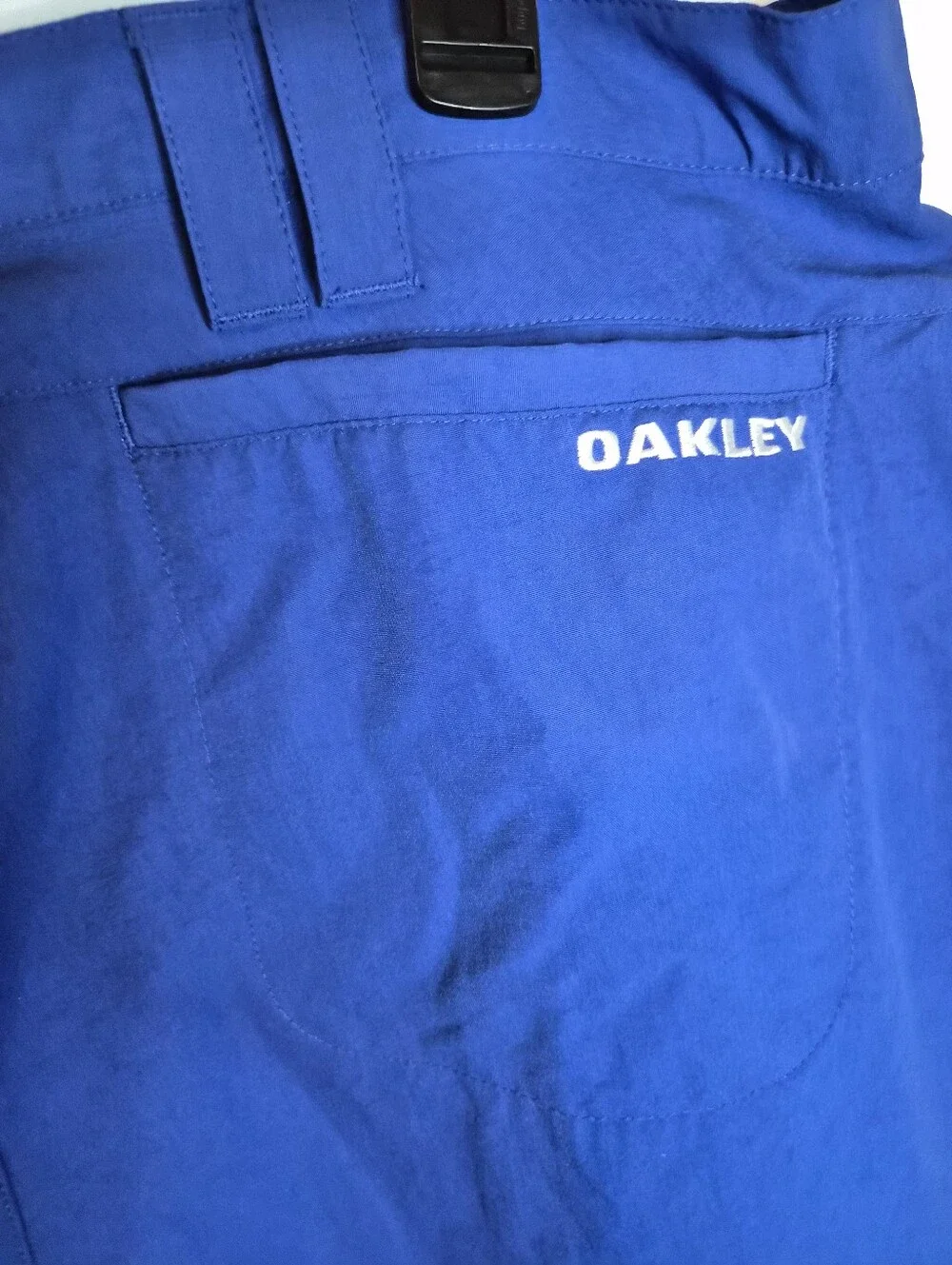 40W Oakley Hybrid Bermuda Shorts Mens Blue Stretchy Performance Golf Casual Beac